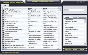 Tansee iPhone 2G/3G/3GS/4 Music Transfer 5.1.0.0