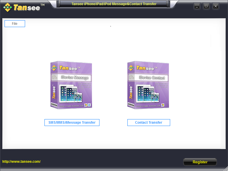 Tansee iOS Message Contact Transfer 1.5