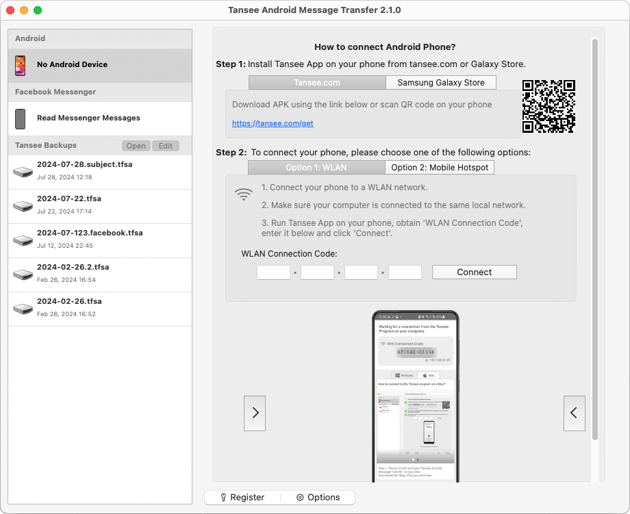  Copy SMS, MMS, RCS messages and WhatsApp messages from an Android phone to your Mac